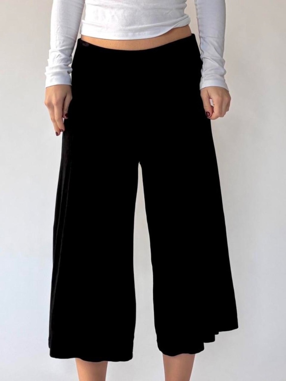 Gaucho Capri Pants Stretchy Large - Picture 4 of 4